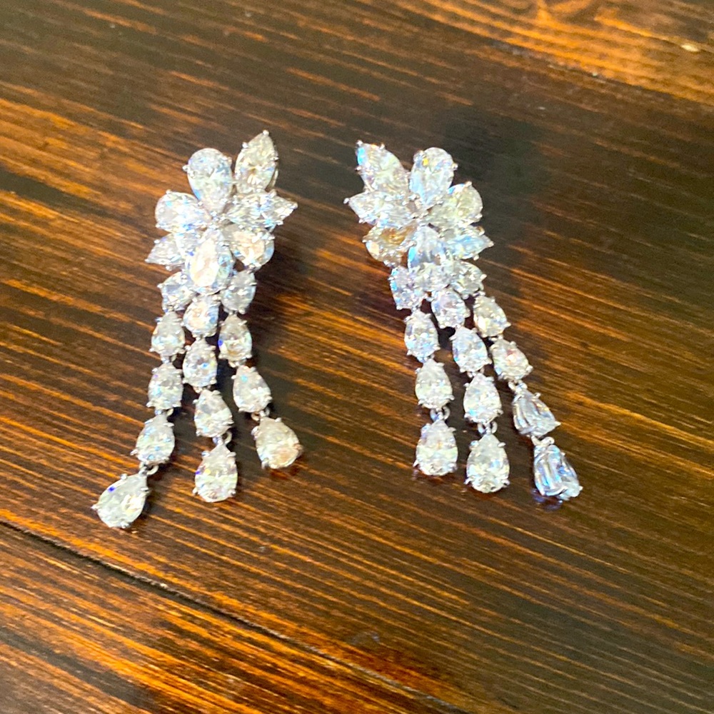 Saks Fifth Avenue Swarovski earrings
